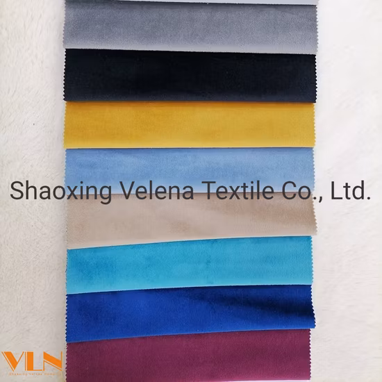 Hot Sale Classice Fabric Plush Holland Velvet Original Dyeing Upholstery Furniture Sofa Curtain Home Textile Fabric China Factory