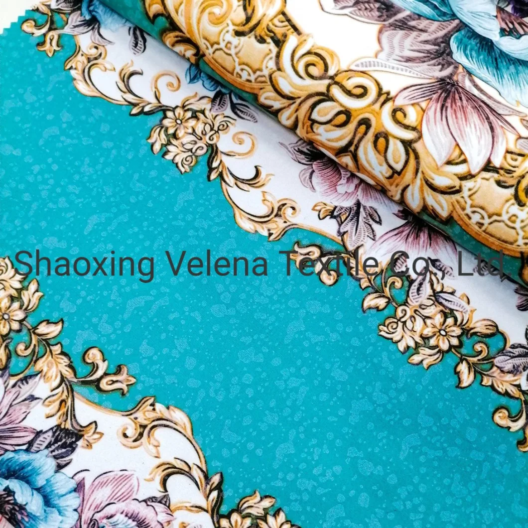 High Quality Polyester Venisia Fudan FDY Velvet Imitation Embroidery Print Upholstery Furniture Sofa Textile Fabric